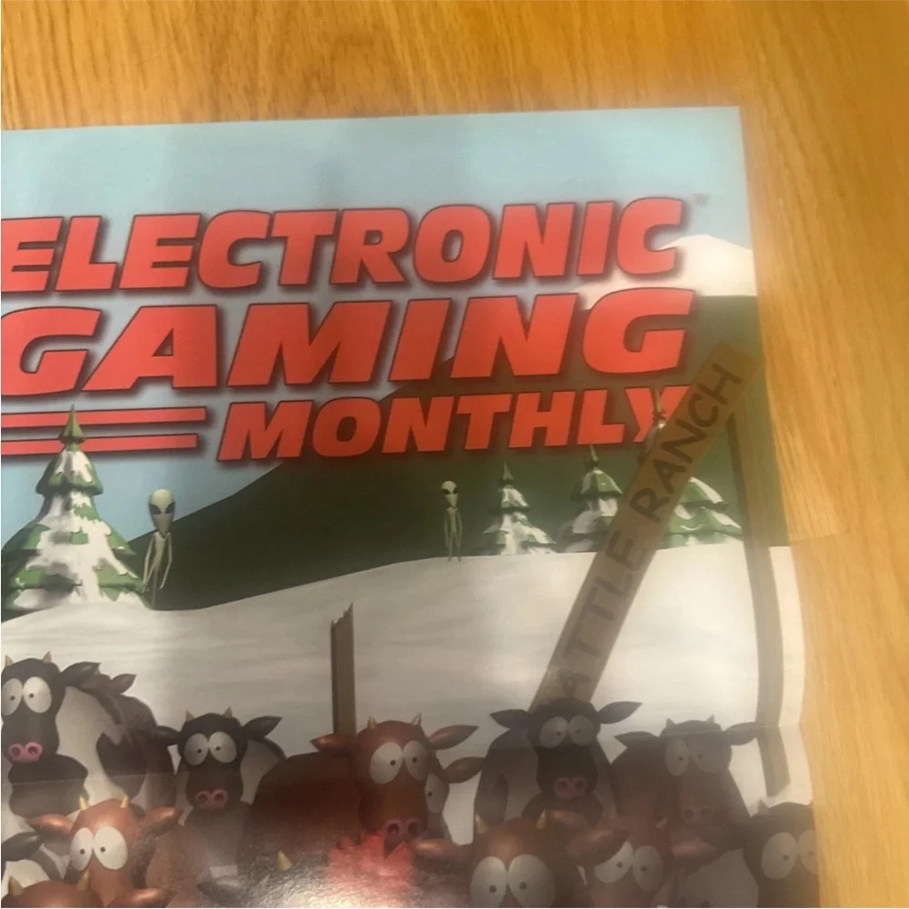 Electronic Gaming Monthly Vintage Poster South Park Video Game Poster